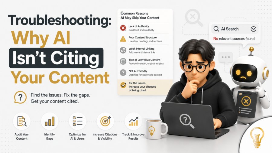 Troubleshooting: Why AI Is Not Citing Your Content in 2026