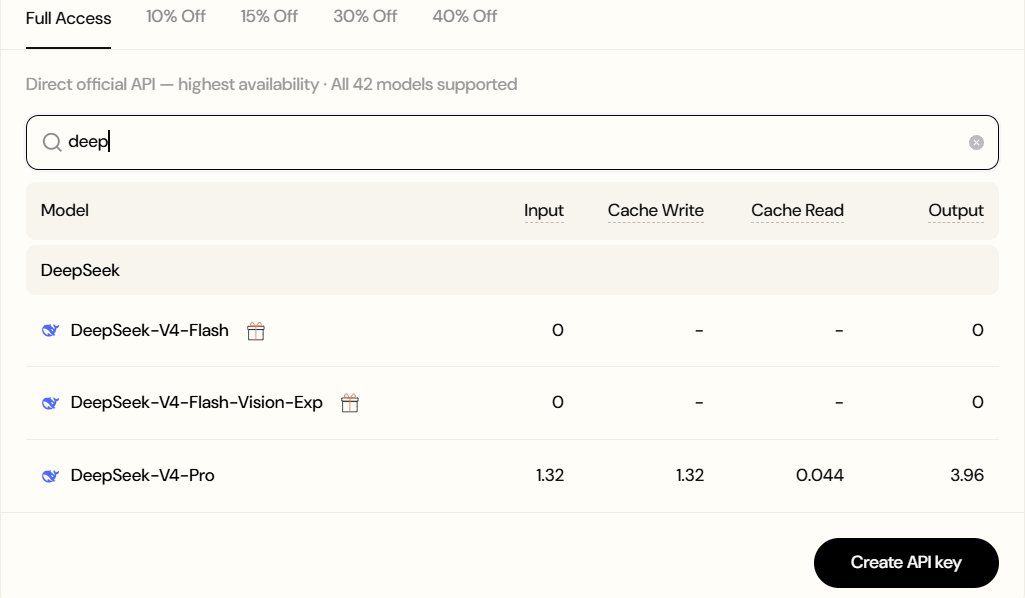 DeepSeek V4 Flash & Vision Free API via b.ai