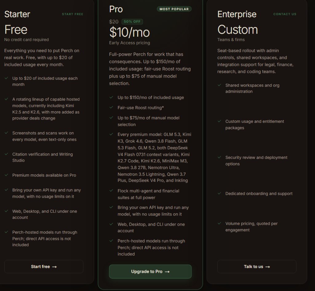 Perch AI $20 Free Credits Without a Card