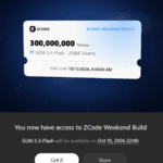ZCode Weekend Builder GIFF: Claim Free GLM 5.3 Flash Credits Every Weekend