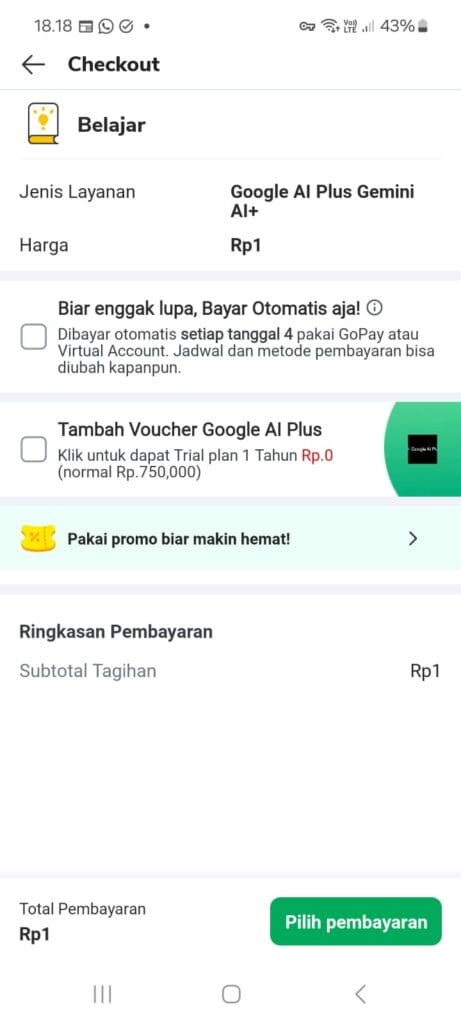 Google AI Plus (Gemini AI+) for 1 Rupiah: How to Claim