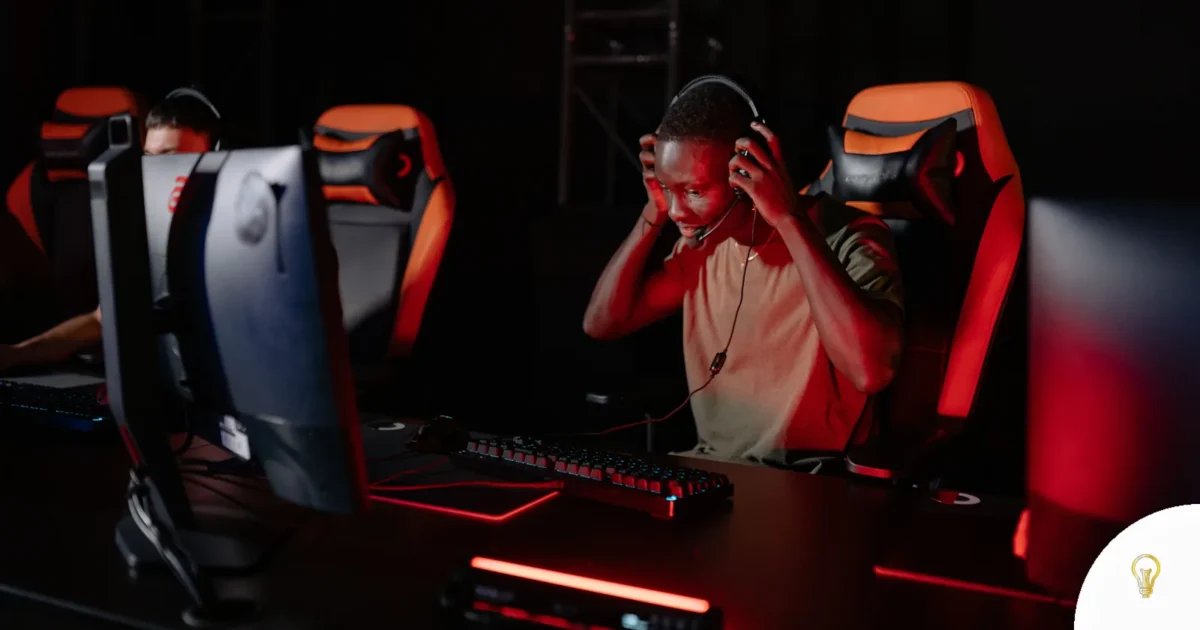 Excited gamer immerses in thrilling video game. Engrossed in a competitive session, featured image for Modern Warfare 4 Patch Notes: 6 Hints for Launch Day